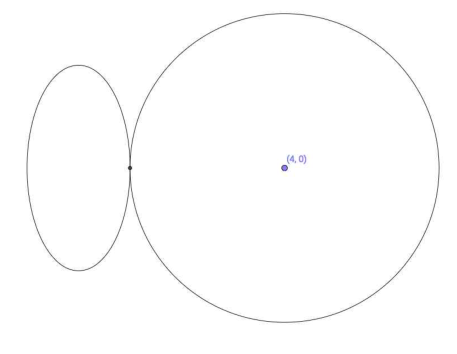 d=4에서 한 교점