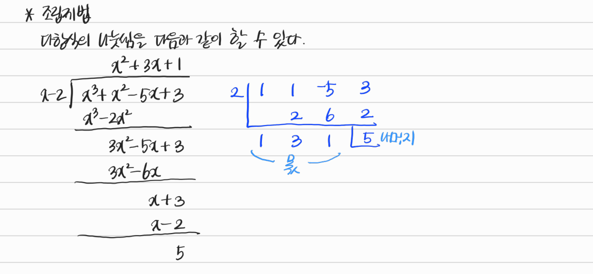 조립제법 — 수업 필기