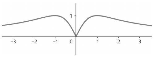y=|2x|/(x²+1)의 그래프